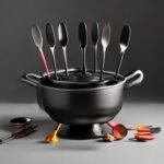 cast iron fondue set