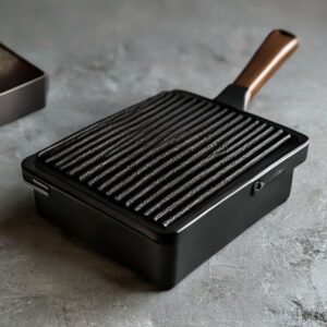 cast iron square grill press