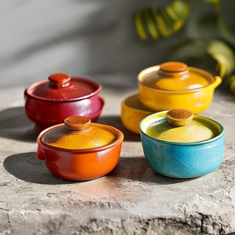 mini enameled cocotte set of 4 mini enameled cocotte set of 4