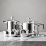 professional 10 piece stainless steel cookware set