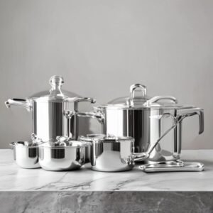 professional 10 piece stainless steel cookware set